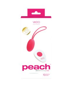 Vedo Peach Rechargeable Egg Vibe - Foxy Pink