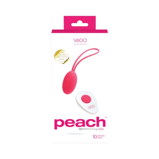 Vedo Peach Rechargeable Egg Vibe - Foxy Pink - Image 6
