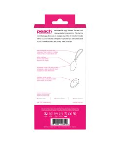 Vedo Peach Rechargeable Egg Vibe - Foxy Pink