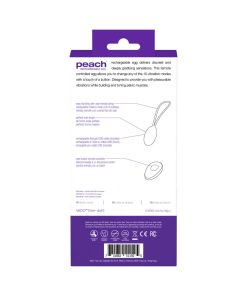 Vedo Peach Rechargeable Egg Vibe - Into You Indigo