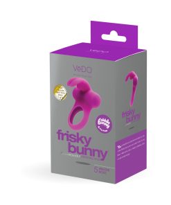 Vedo Frisky Bunny Rechargeable Vibrating Ring - Perfectly Purple