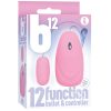 The 9'S B12 Bullet 12 Function Bullet & Remote Pink