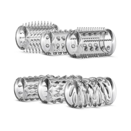 Stay Hard 6-Piece Cock Sleeve Kit Clear - Image 3