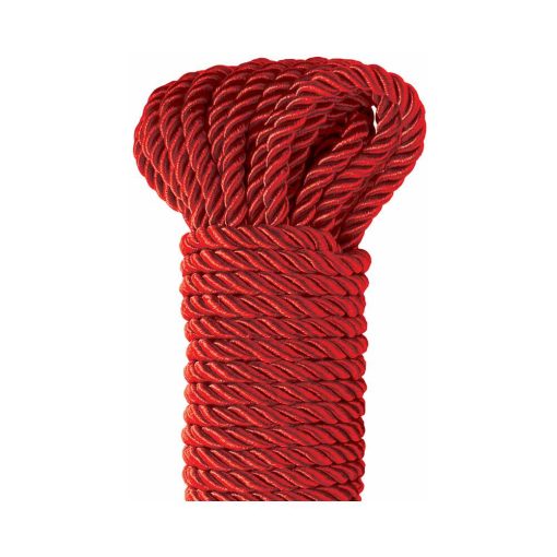 Fetish Fantasy Series Deluxe Silk Rope 9.75 M / 32 Ft. Red - Image 2