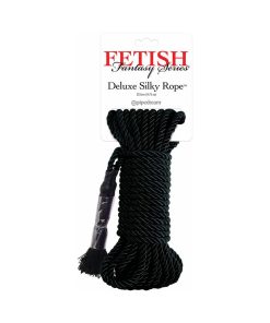 Fetish Fantasy Series Deluxe Silk Rope 9.75 M / 32 Ft. Black