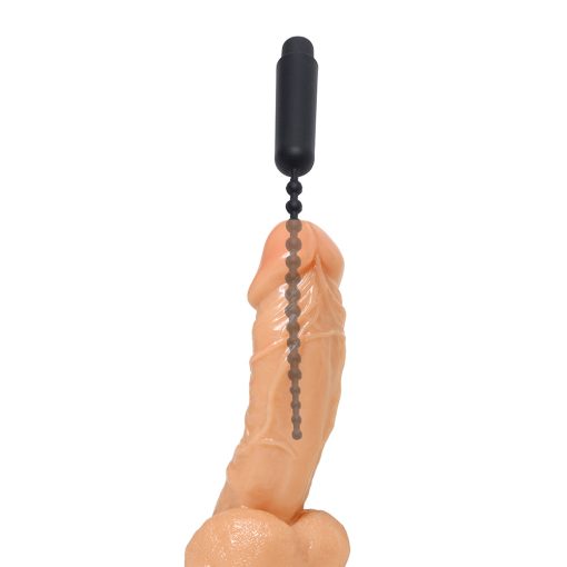 Master Series Dark Rod Vibrating Beaded Silicone Sound - Image 3