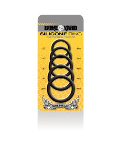 Boneyard Silicone Ring 5 Pcs Kit Black