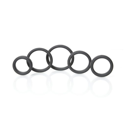 Boneyard Silicone Ring 5 Pcs Kit Black - Image 3