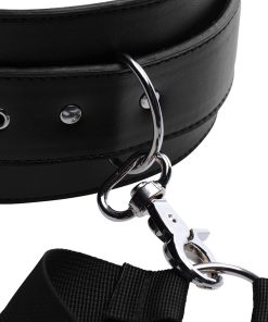 Master Series Acquire Easy Access Thigh Harness With Wrist Cuffs
