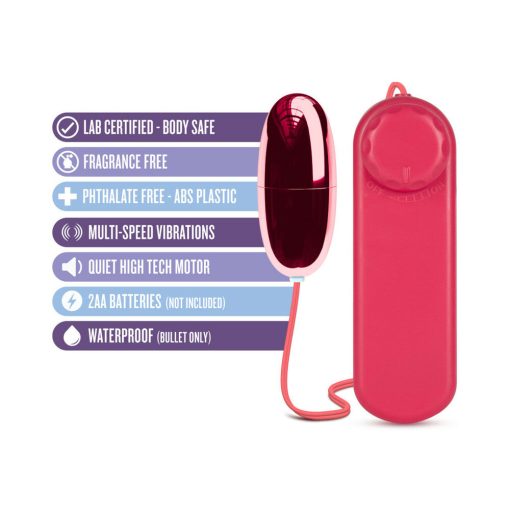 B Yours Power Bullet Remote-Controlled Egg Vibrator Cerise - Image 4
