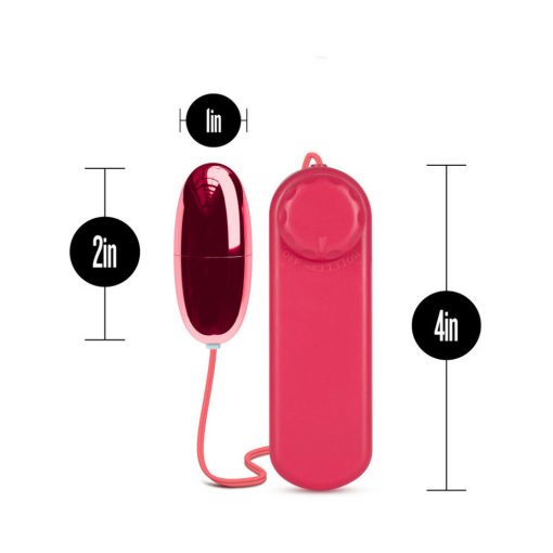 B Yours Power Bullet Remote-Controlled Egg Vibrator Cerise - Image 6