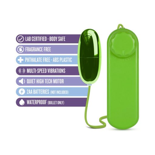 B Yours Power Bullet Remote-Controlled Egg Vibrator Lime - Image 4