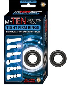 My Ten Erection Rings Tight Firm Rings Black