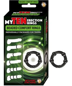 My Ten Erection Rings Beaded Comfort Ringsblack