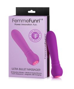 Femmefunn Ultra Bullet Massager Rechargeable Silicone Vibrator Purple