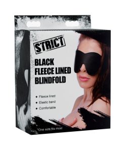 Strict Black Fleece Lined Blindfold