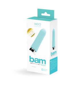 Vedo Bam Rechargeable Bullet - Tease Me Turquoise