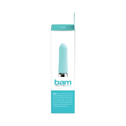 Vedo Bam Rechargeable Bullet - Tease Me Turquoise - Image 4