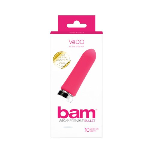 Vedo Bam Rechargeable Bullet - Foxy Pink - Image 4