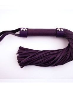 Rouge H-Style Leather Flogger Purple