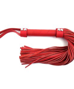 Rouge H-Style Leather Flogger Red