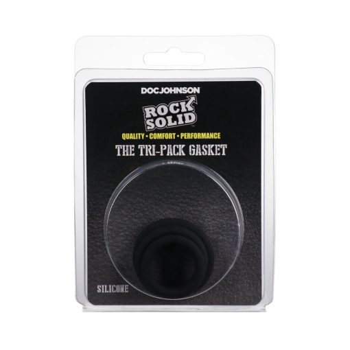 Rock Solid Black Gasket Silicone 3Pc Set (.75In
