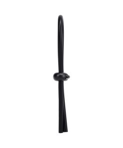 Rock Solid Black Silicone Double Lock Adjustable Lasso/Bolo