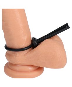 Rock Solid Black Silicone Double Lock Adjustable Lasso/Bolo