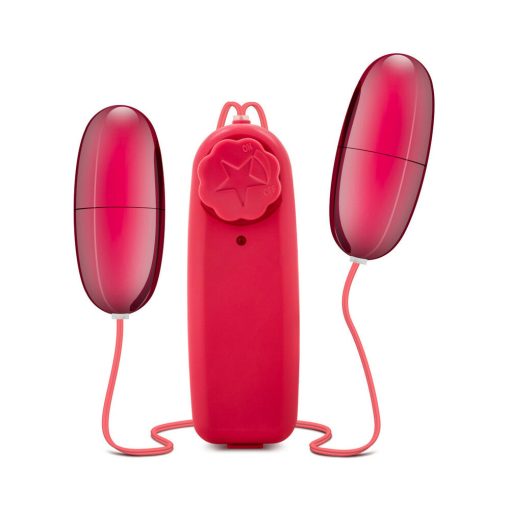 B Yours Double Pop Eggs Remote-Controlled Dual Bullet Vibrator Cerise - Image 2