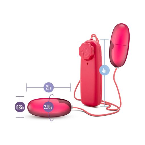 B Yours Double Pop Eggs Remote-Controlled Dual Bullet Vibrator Cerise - Image 6