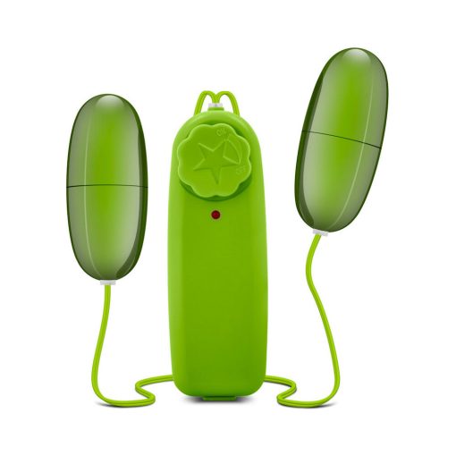 B Yours Double Pop Eggs Remote-Controlled Dual Bullet Vibrator Lime - Image 2