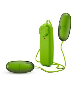 B Yours Double Pop Eggs Remote-Controlled Dual Bullet Vibrator Lime