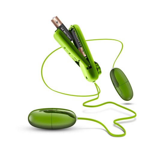 B Yours Double Pop Eggs Remote-Controlled Dual Bullet Vibrator Lime - Image 4