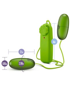 B Yours Double Pop Eggs Remote-Controlled Dual Bullet Vibrator Lime