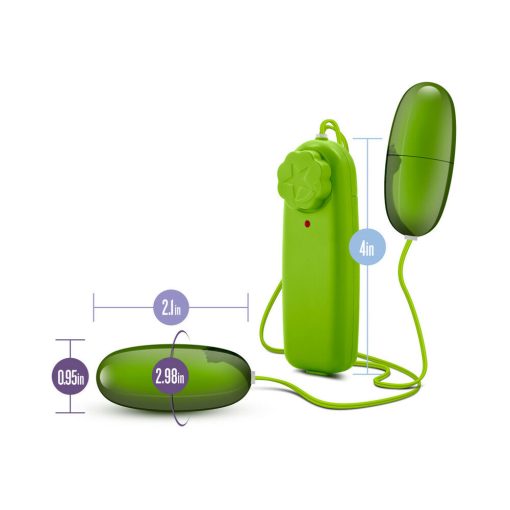 B Yours Double Pop Eggs Remote-Controlled Dual Bullet Vibrator Lime - Image 5