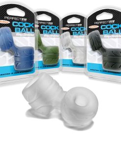 Perfect Fit Cock + Ball Ring & Stretcher Clear