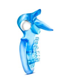 Stay Hard 10 Function Vibrating Tongue Ring Blue