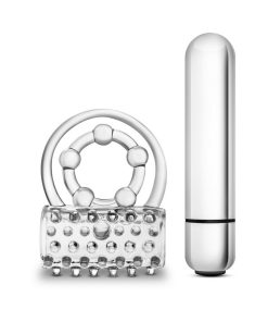 Stay Hard Vibrating Super Clitifier Cockring Clear