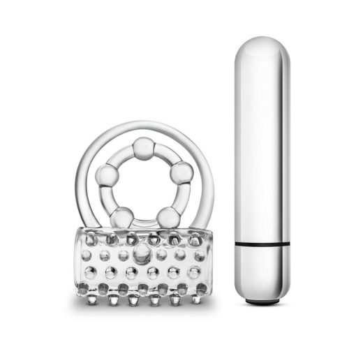 Stay Hard Vibrating Super Clitifier Cockring Clear - Image 3