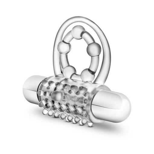 Stay Hard Vibrating Super Clitifier Cockring Clear - Image 4