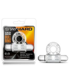 Stay Hard 10 Function Vibrating Bull Ring Clear