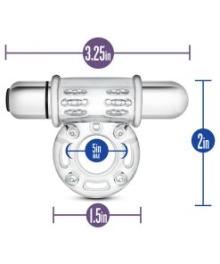 Stay Hard 10 Function Vibrating Bull Ring Clear
