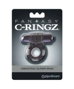 Fantasy C-Ringz Vibrating Super Ring With Bullet Black