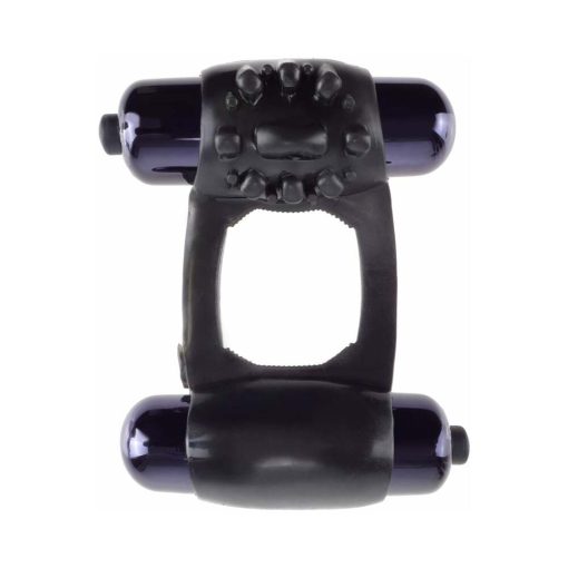 Fantasy C-Ringz Duo-Vibrating Super Ring With Dual Bullets Black - Image 2