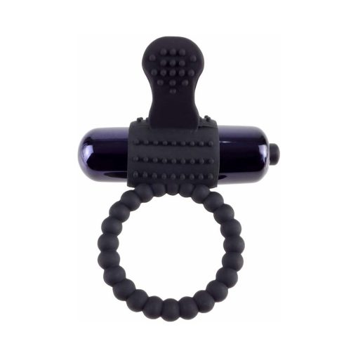 Fantasy C-Ringz Vibrating Silicone Super Ring With Bullet Black - Image 2