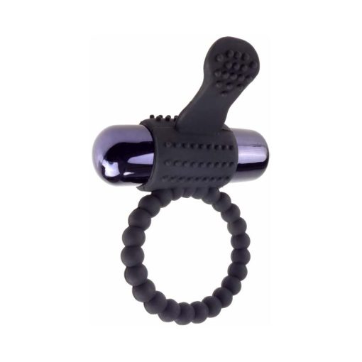 Fantasy C-Ringz Vibrating Silicone Super Ring With Bullet Black - Image 3