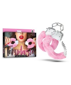 Temptasia Adjustable Faux Fur Cuffs Pink