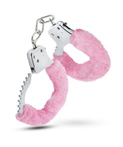 Temptasia Adjustable Faux Fur Cuffs Pink