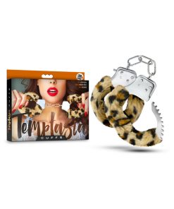 Temptasia Adjustable Faux Fur Cuffs Leopard