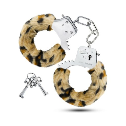 Temptasia Adjustable Faux Fur Cuffs Leopard - Image 4